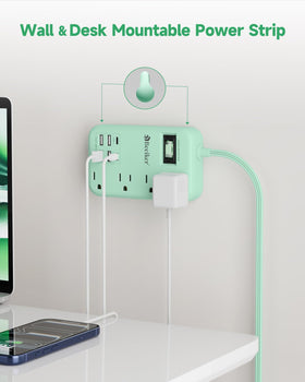 Beeiker mounted under desk, demonstrating wall-mount convenience and tidy cables