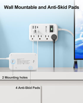 Beeiker on desk charging phone, tablet, and speaker for neat workspace