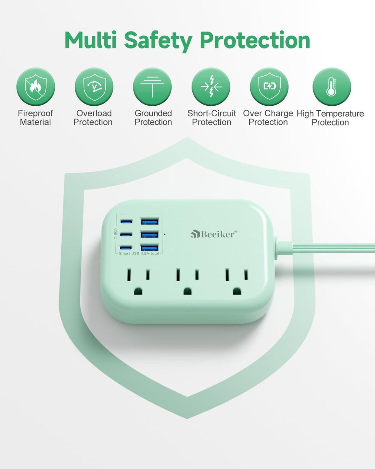 Beeiker packed inside luggage highlighting portability and travel convenience