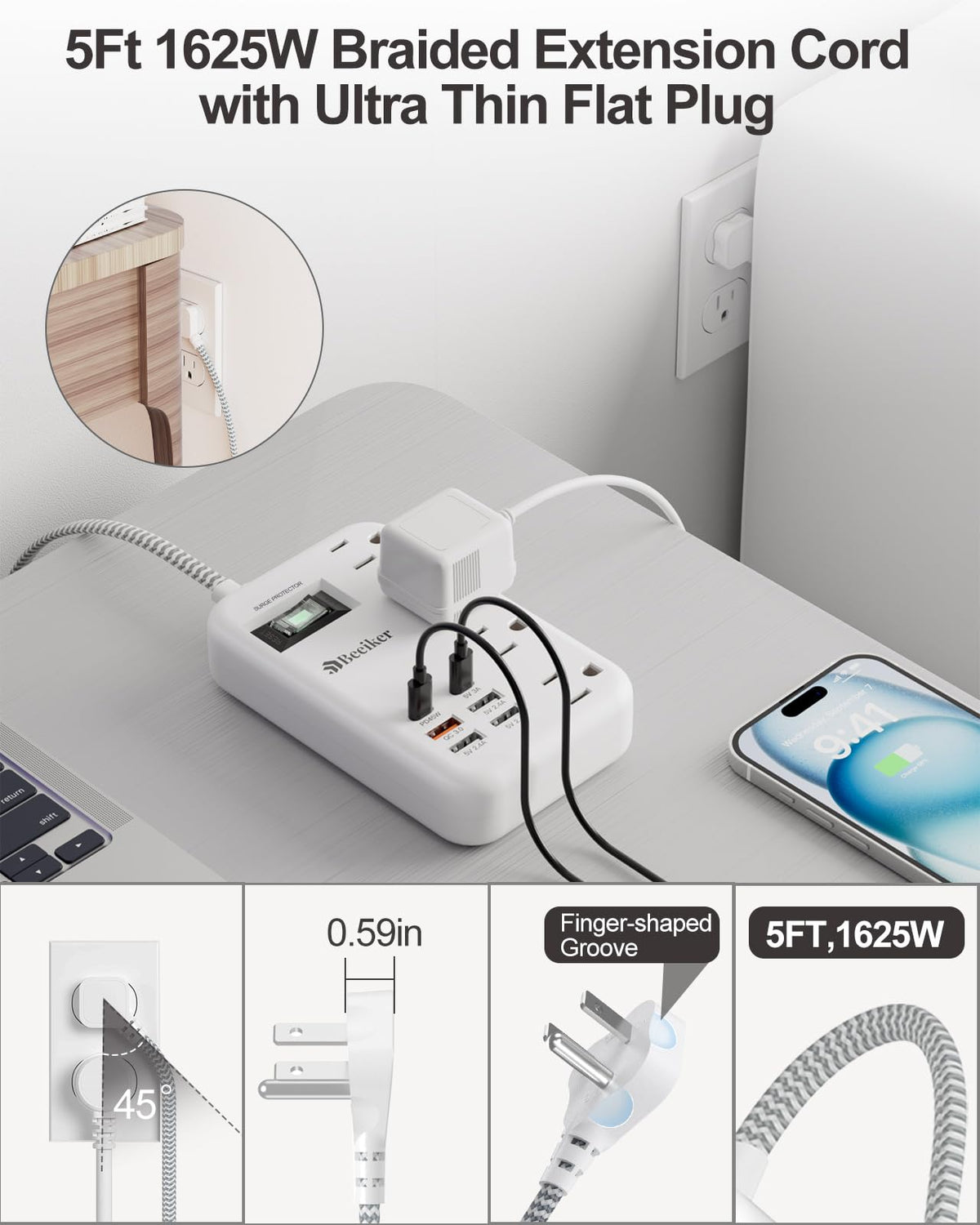 Beeiker illuminated switch and circuit breaker for clear power control