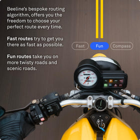 Beeline Moto II 14-hour battery for long-day motorcycle adventures