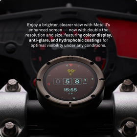 Beeline Moto II glove-friendly display for easy visibility while riding