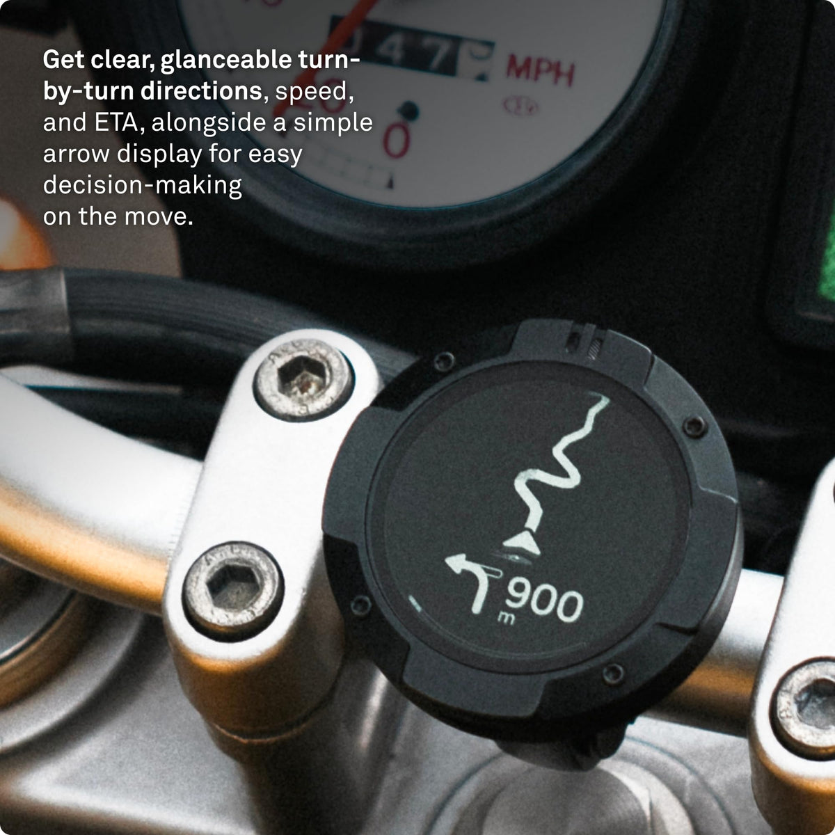 Beeline Moto II IP67 waterproof shell resists rain and dust