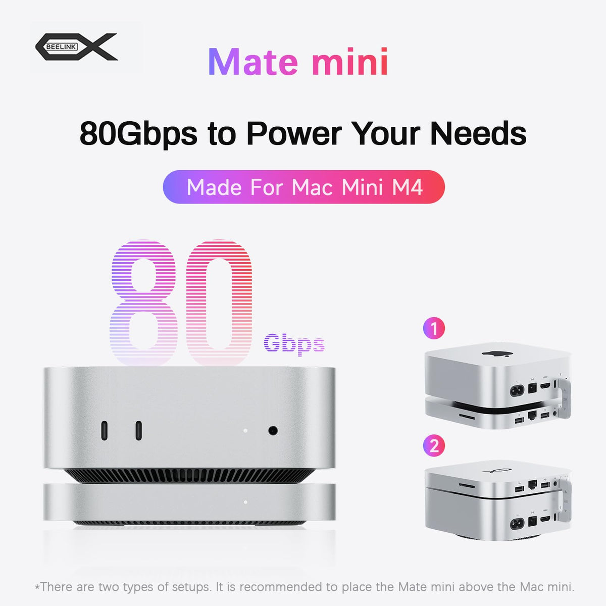 BEELINK EX Mate Mini-A hub with USB-C, USB-A, 2.5G LAN for versatile connectivity