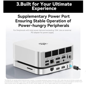 Beelink Mate SE USB-C PD3.0 port supports power delivery.