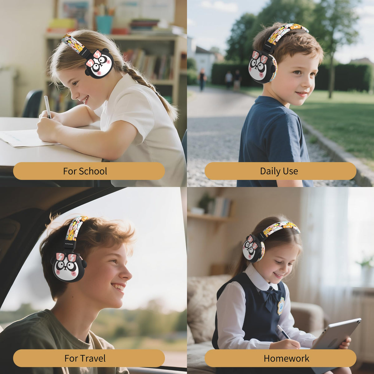 Beerus Headphones removable washable ear cups.