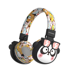 Beerus Kids Headphones folded for travel, compact storage.