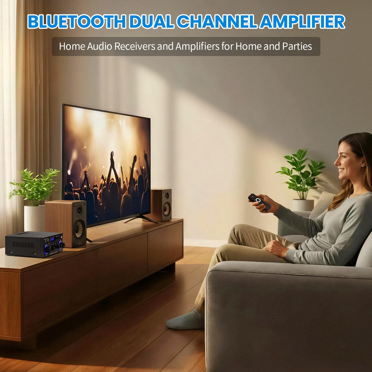 Beffkkip AMP10 dual microphone ports and echo controls ready for karaoke or announcements