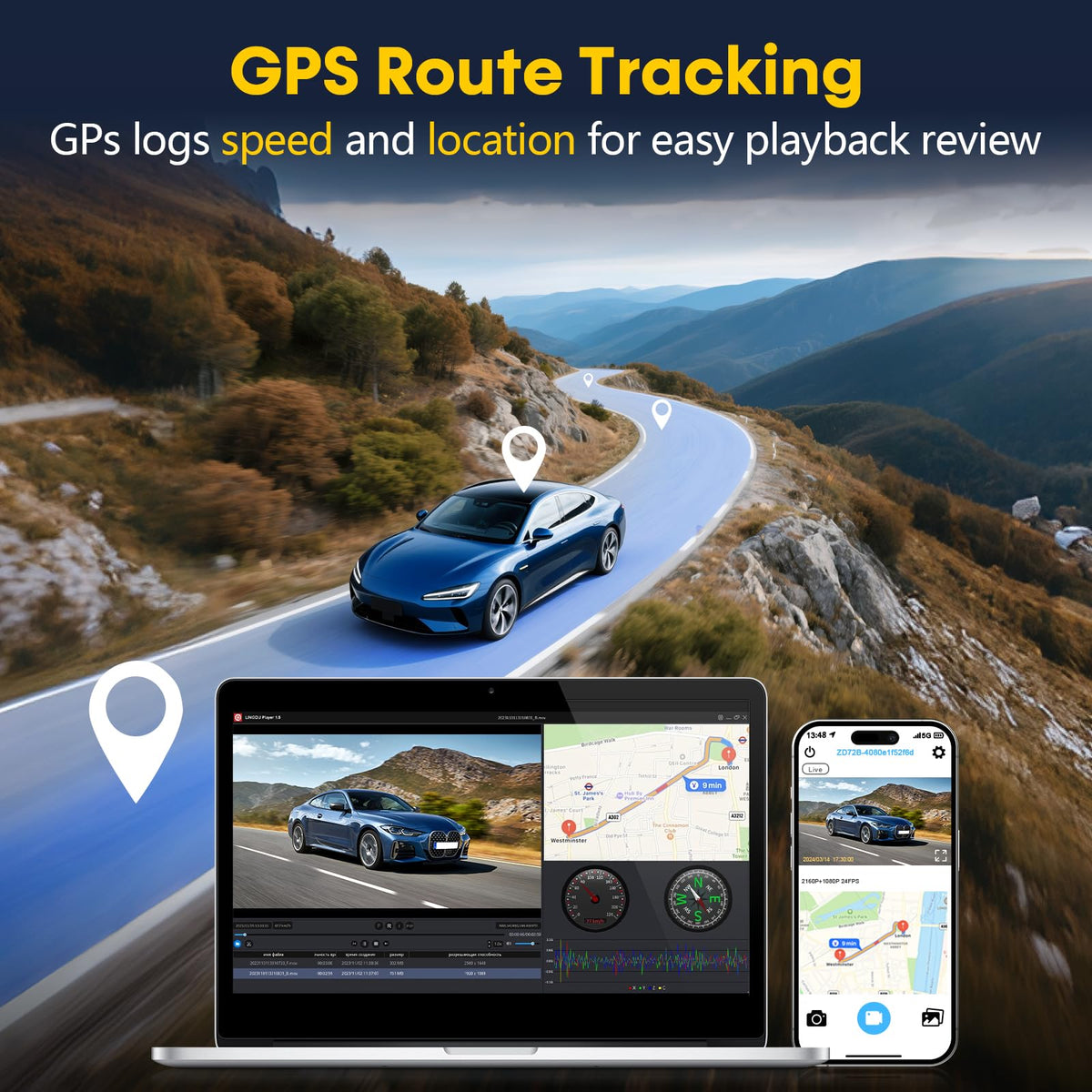 Befumly 24-hour parking mode with motion detection.