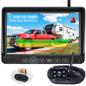 Befumly 7-inch display with clear 1080p feed for easy reversing.