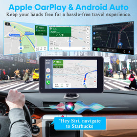 Befumly close-up of the 7 inch IPS display with vivid map clarity benefit