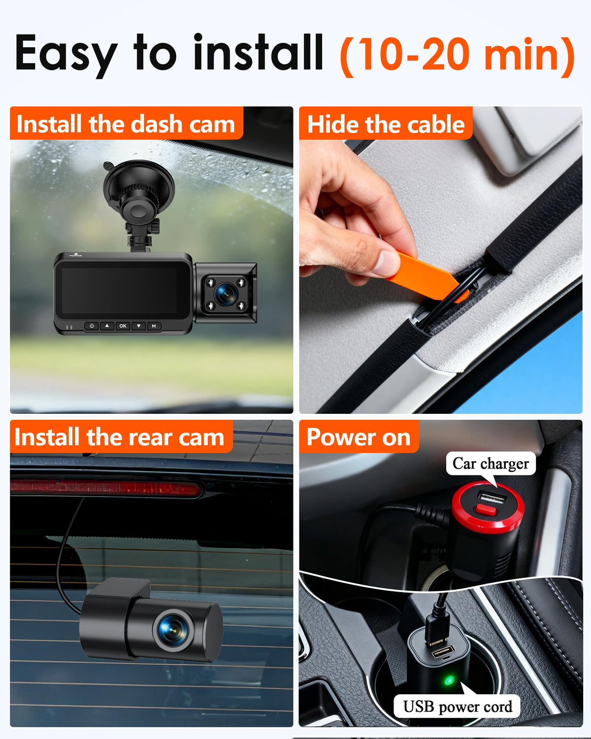 Befumly 24H parking mode protects your vehicle after hours.