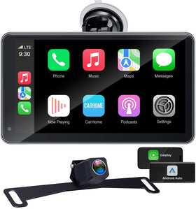 Befumly front panel 7-inch touchscreen showing CarPlay - clear interface benefit