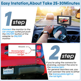Befumly H21 license-plate mount install behind plate for quick setup