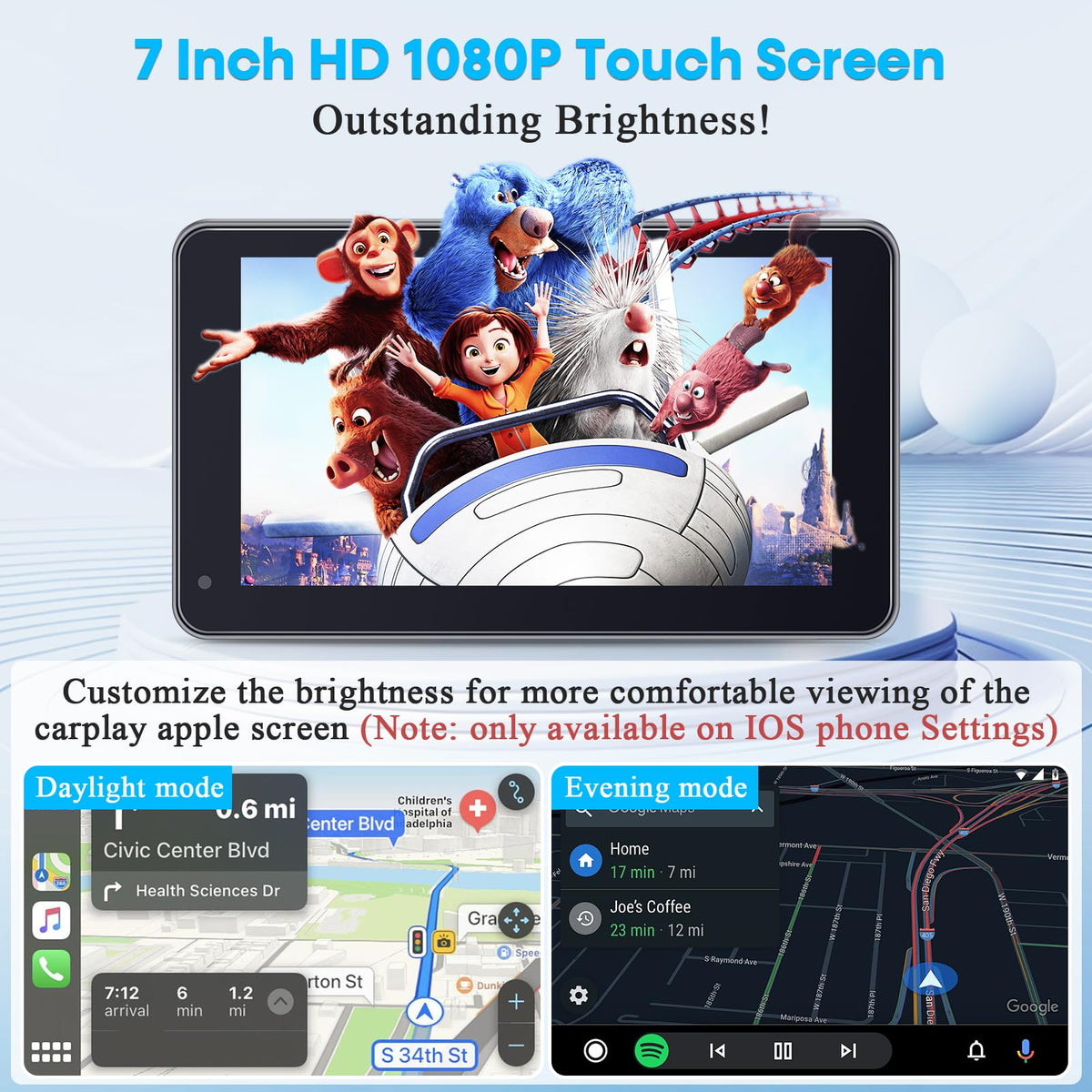 Befumly touchscreen displaying GPS navigation for clear directions on the go benefit