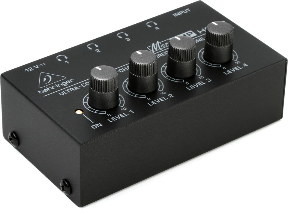 Behringer HA400 four-headphones output panel for group monitoring.