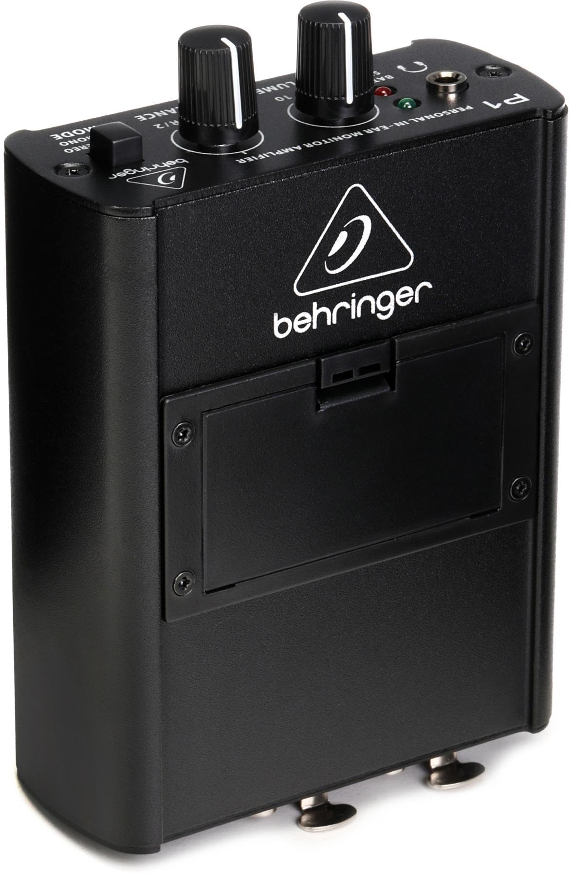 Behringer P1 front view showing controls and durable build for reliable monitoring