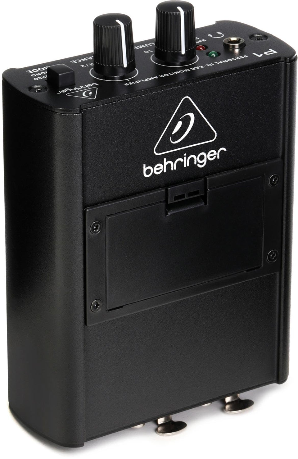 Behringer P1 front view showing controls and durable build for reliable monitoring