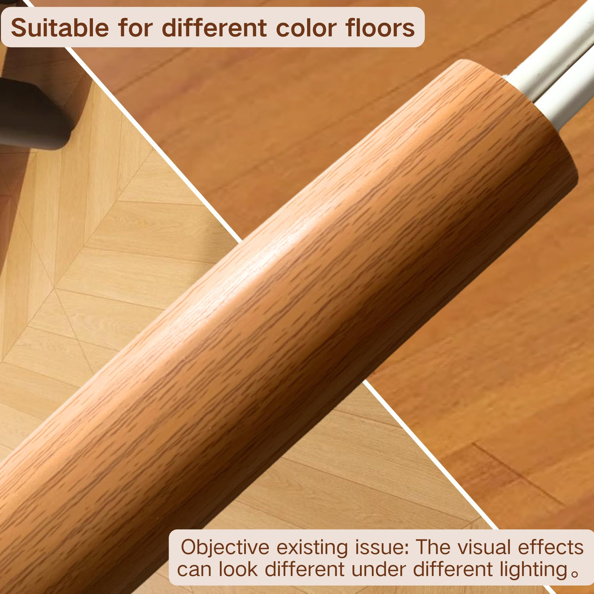 BEIEBIJOB low-profile curved floor protector blends with decor on any surface.