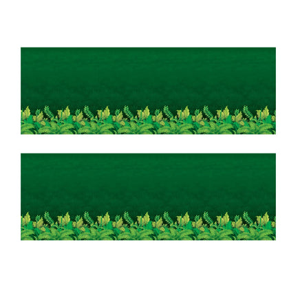 Beistle Jungle Foliage Backdrop adds lush jungle vibes for vibrant photos.