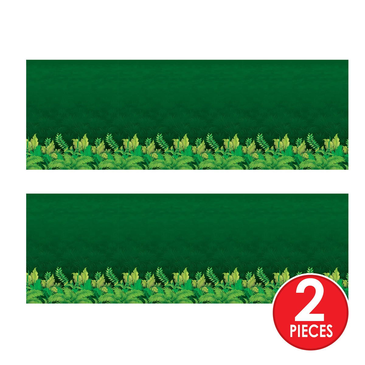 Beistle Lush leaf backdrop brings nature-inspired scenery to walls or stages.