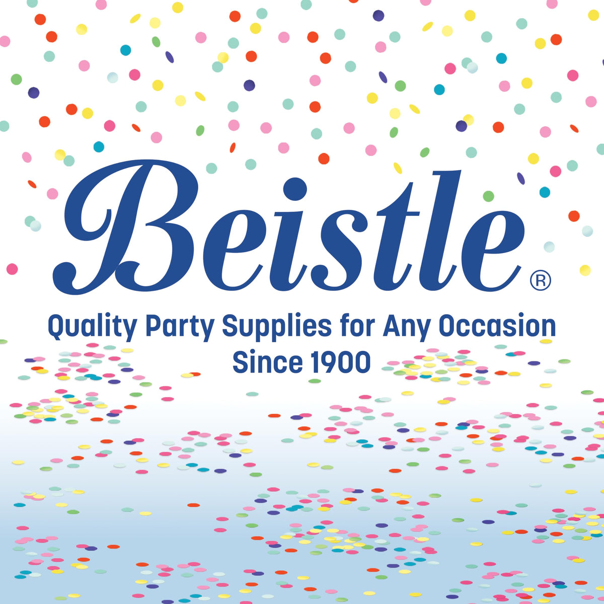 Beistle printed backdrop offers lightweight setup for quick decorating.