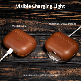 Belemay AirPods Pro 3 case supports MagSafe wireless charging.