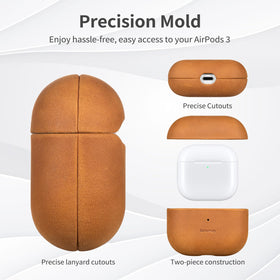 Belemay AirPods 3 case MagSafe-compatible for easy charging.