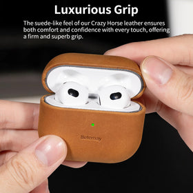 Belemay AirPods 3 case with visible charging port and LED indicator.