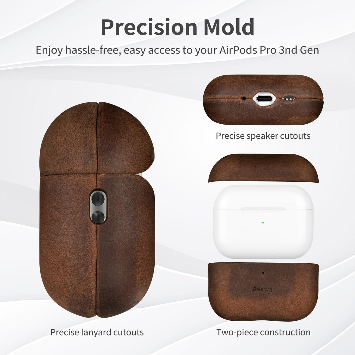 Belemay aligned on MagSafe charger showing wireless charging compatibility
