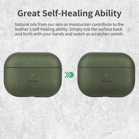 Belemay case on MagSafe charger showing wireless charging convenience