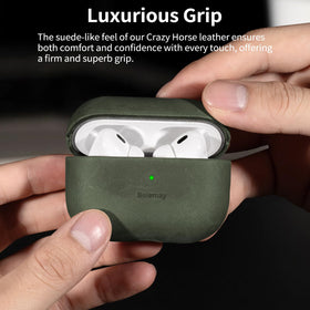 Belemay open case with AirPods Pro 3 showing fit and access benefit