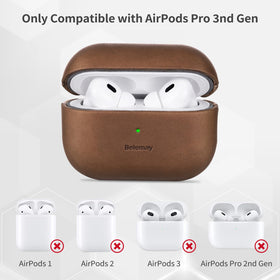 Belemay beside AirPods Pro shows size comparison for portability benefit