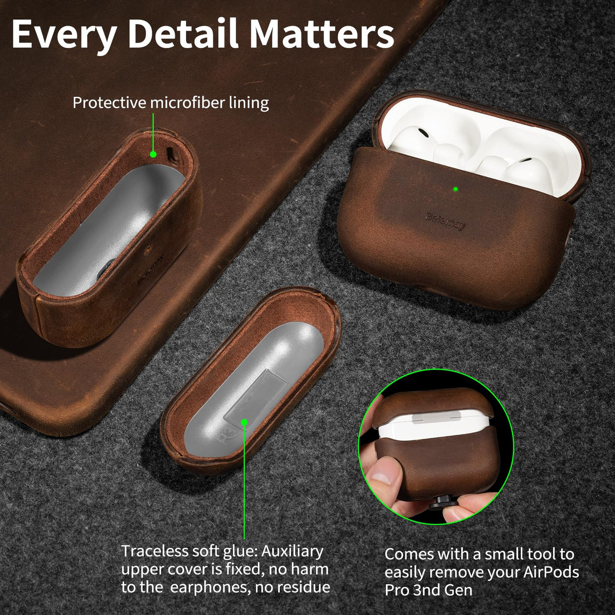 Belemay beside a coin illustrating compact size and everyday portability