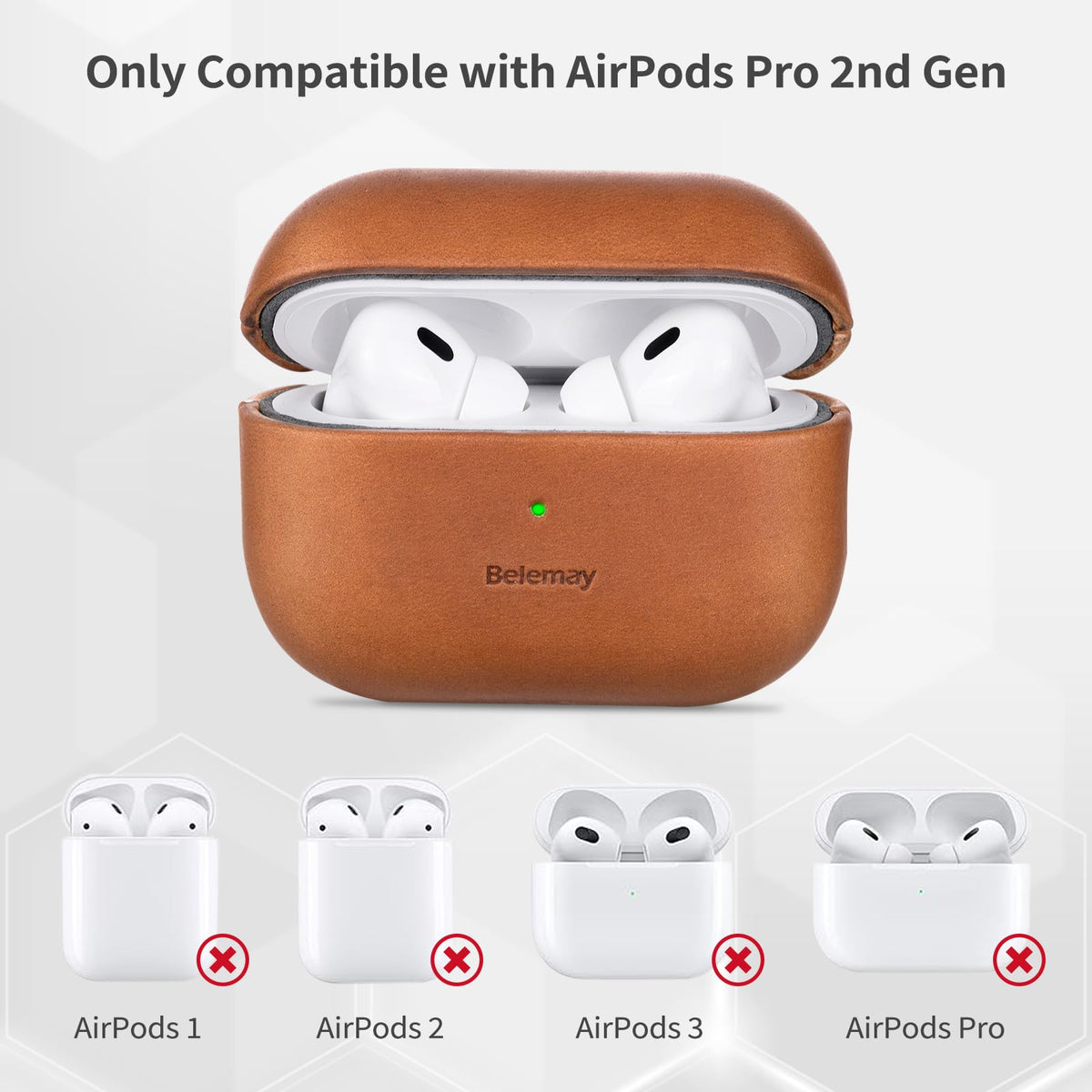 Belemay on wireless charging pad showing compatibility and convenient power-up