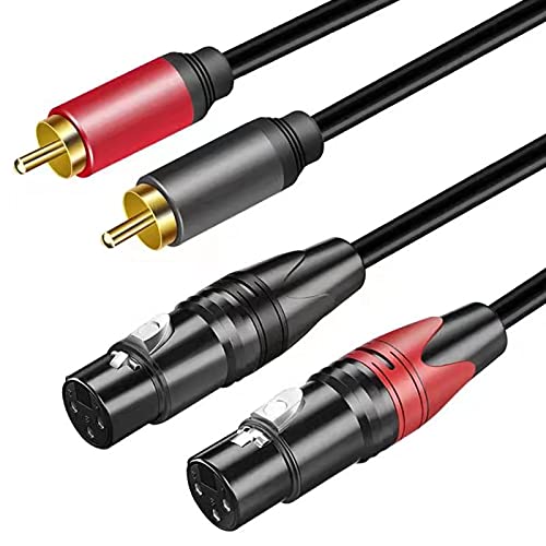 Belipro dual XLR to RCA cable 50ft ready for studio-to-stage connections.