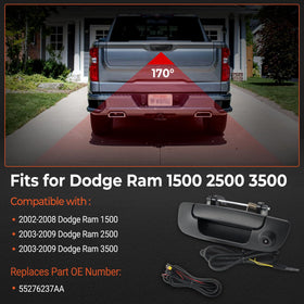 BELKEBIR rear-view camera with ultra-wide lens assists maneuvering in tight spots.
