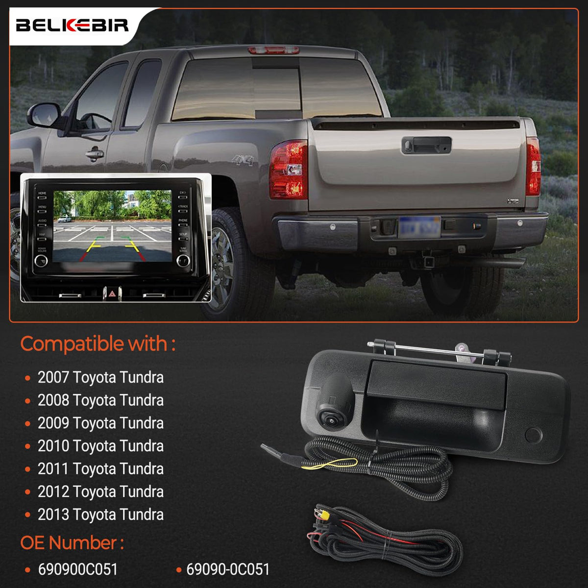 BELKEBIR close-up of ABS handle texture and metal support for durable performance