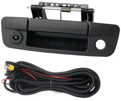 BELKEBIR front view of tailgate handle camera showing factory-fit benefit