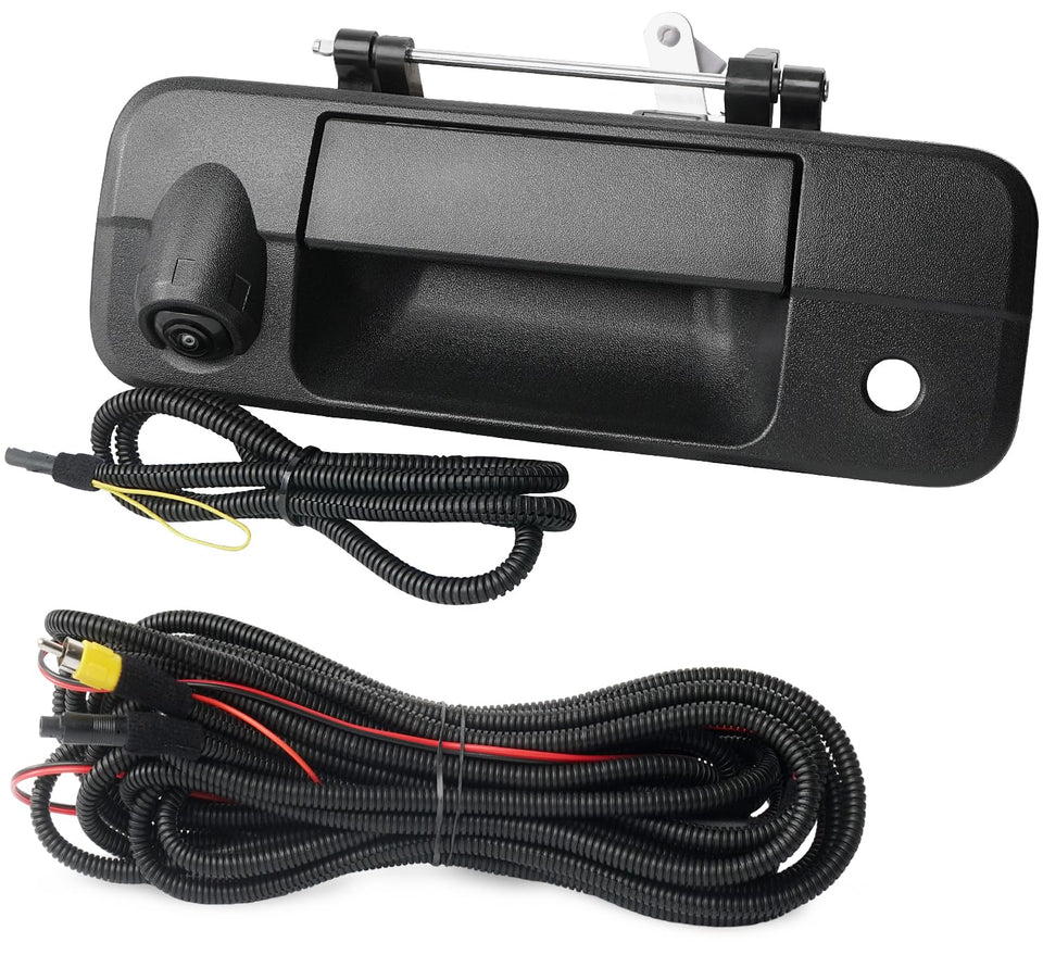 BELKEBIR tailgate handle front assembly showing camera and latch for easy replacement