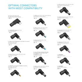 Belker display of 16 interchangeable tips offering broad compatibility benefit