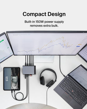 Belkin 11-in-1 Pro GaN Dock 150W power cords included