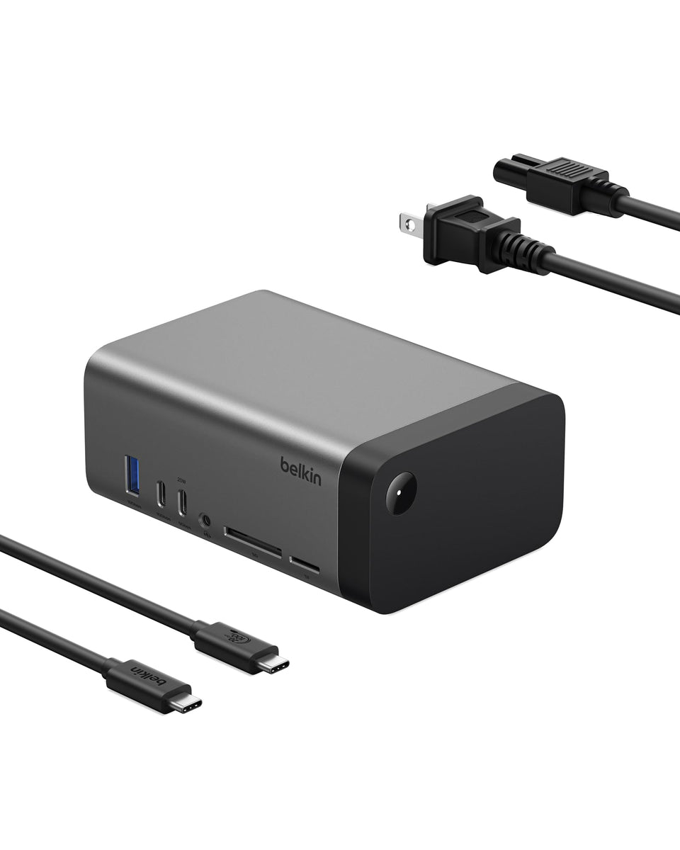Belkin 11-in-1 Pro GaN Dock 150W front view for a clean workspace