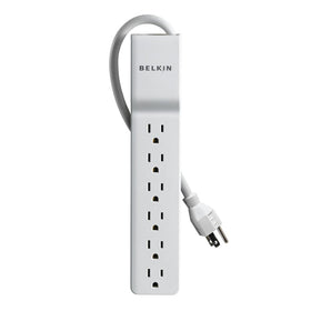 Belkin 6-outlet surge protector with 6ft cord for organized workstations