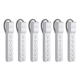 Belkin 6-outlet surge protector with flat rotating plug, versatile wall access
