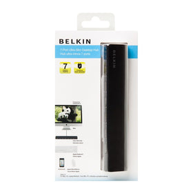 Belkin 7-port USB hub with built in cable management keeps cables tidy
