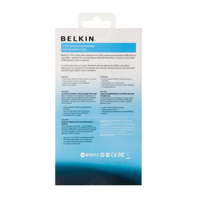 Belkin 7-port USB hub close up highlighting slim design