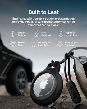 Belkin AirTag case with clip-on design for versatile mounting