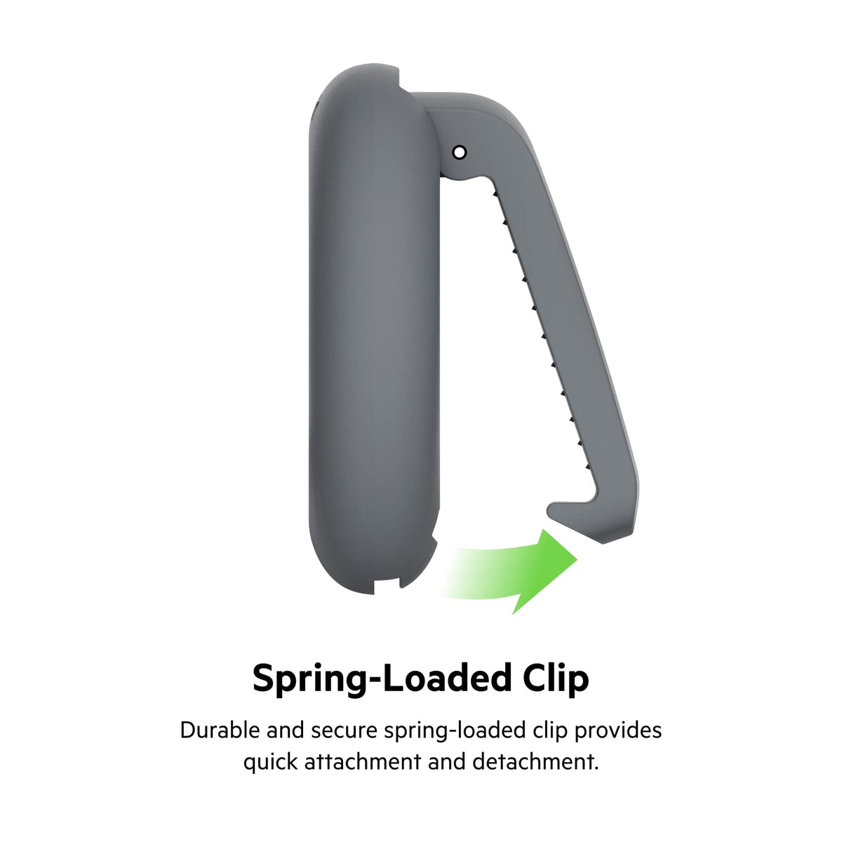 Belkin AirTag holder close-up texture showing durable scratch-resistant finish benefit