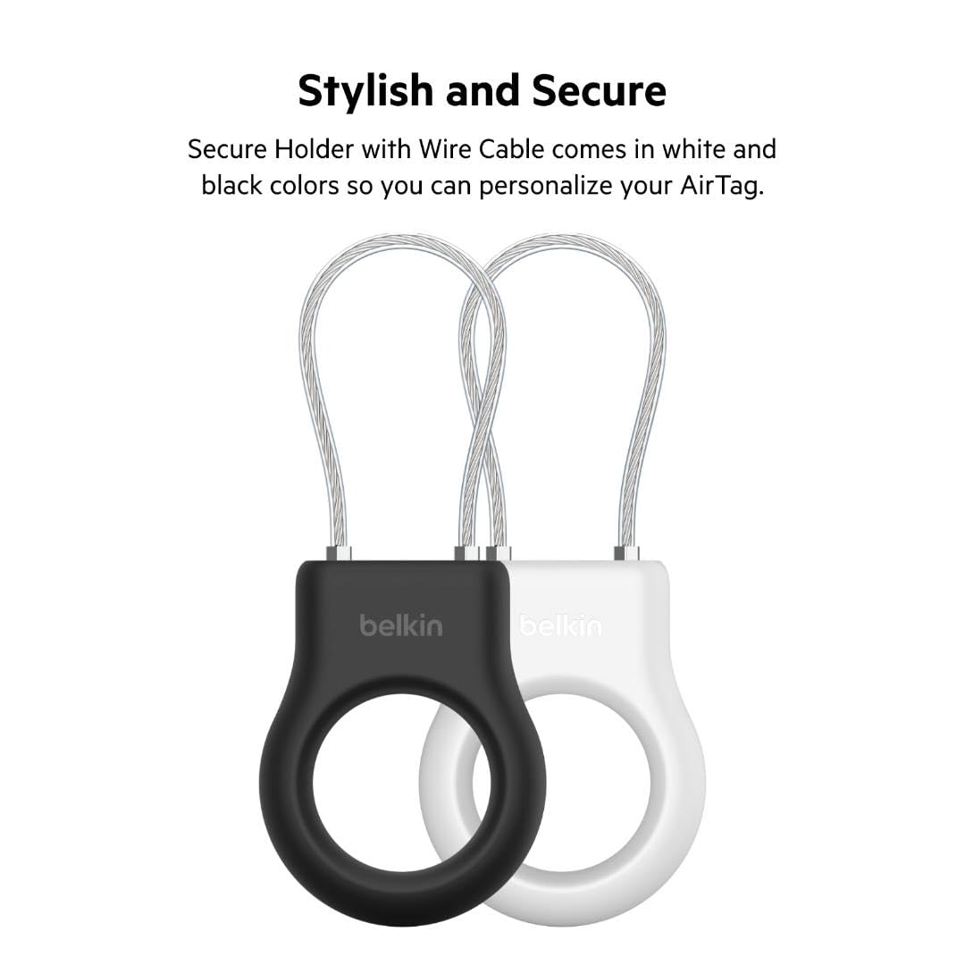 Belkin AirTag Secure Holder raised edge protection safeguards against scratches and impacts